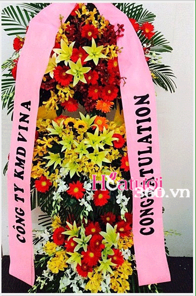 kệ khai trương phong cách Hàn Quốc